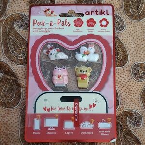 Peek-a-Pals Tablet Case Accessories - Pink and White